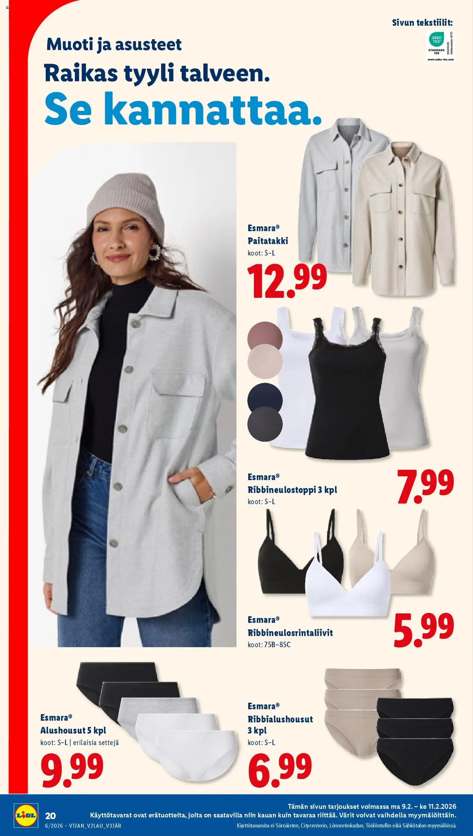 Lidl tarjoukset – voimassa 05.02.2026 alkaen | Sivu: 26 | Tuotteet: Alushousut