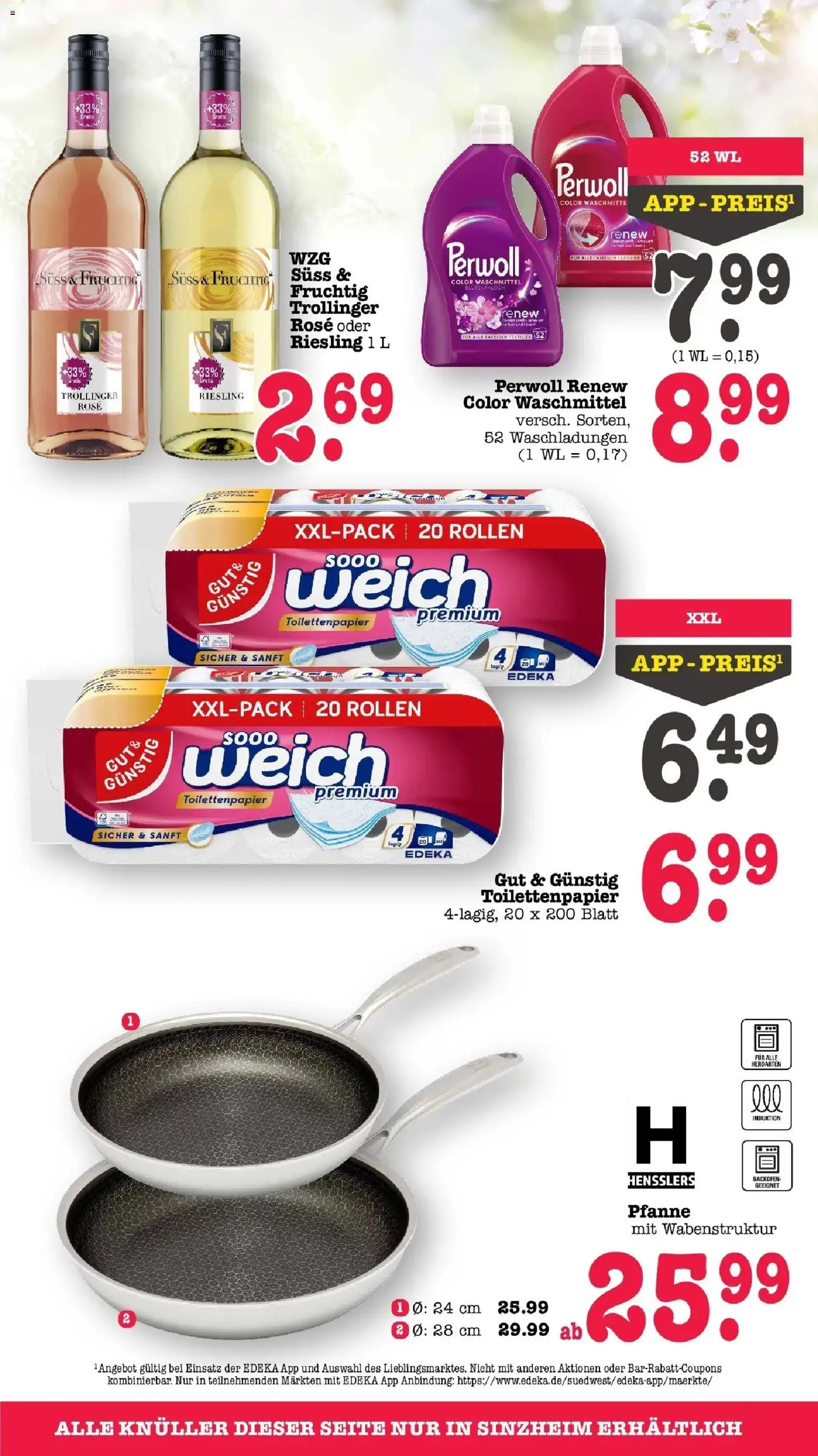 E center Prospekt Sinzheim	 – gültig ab 23.03.2026 | Seite: 63 | Produkte: Perwoll, Waschmittel, Backofen, Toilettenpapier