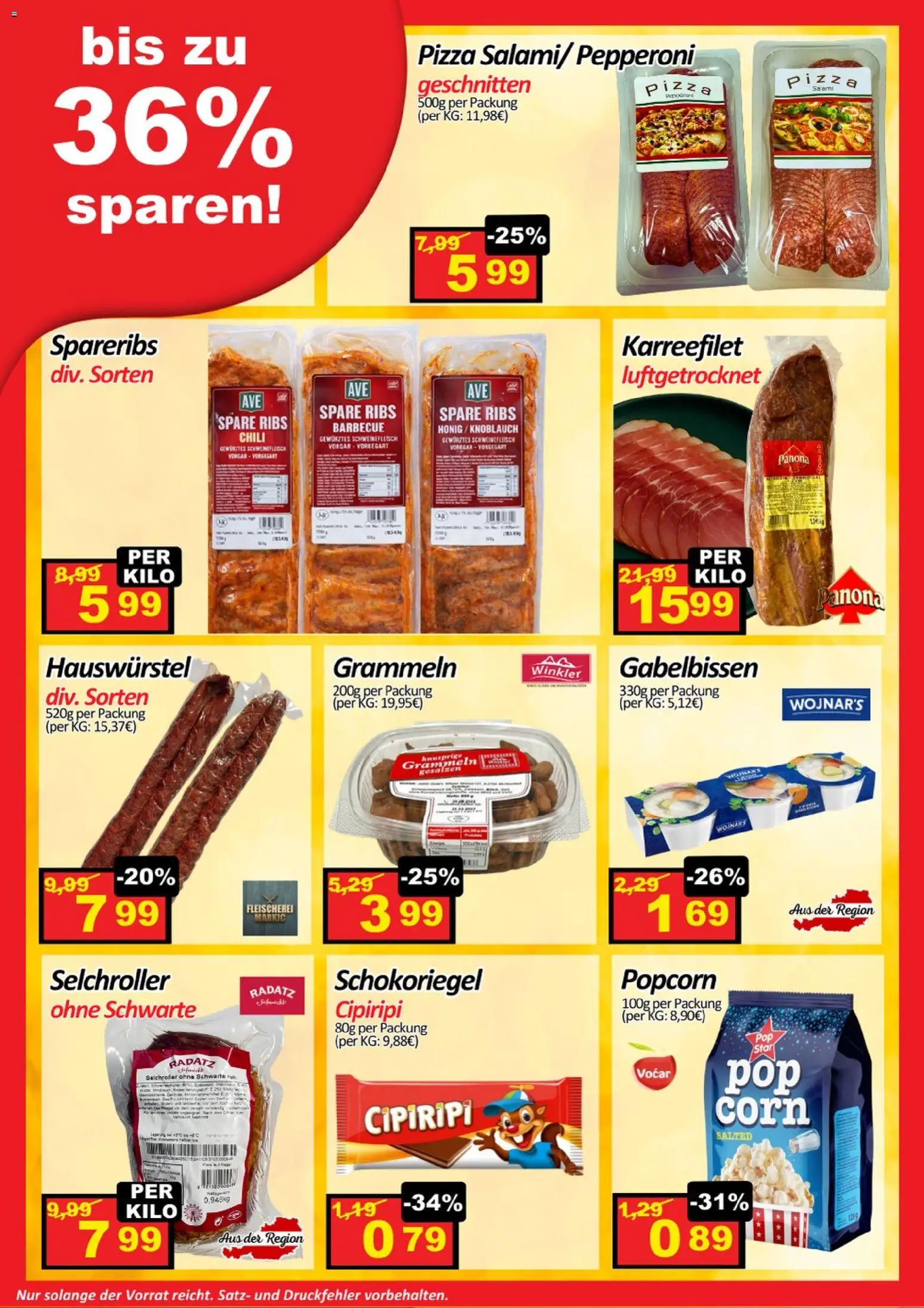 Wurstico Abholmarkt Flugblatt gültig ab 12.03.2026 | Seite: 3 | Produkte: Chili, Salami, Pizza, Schweinefleisch