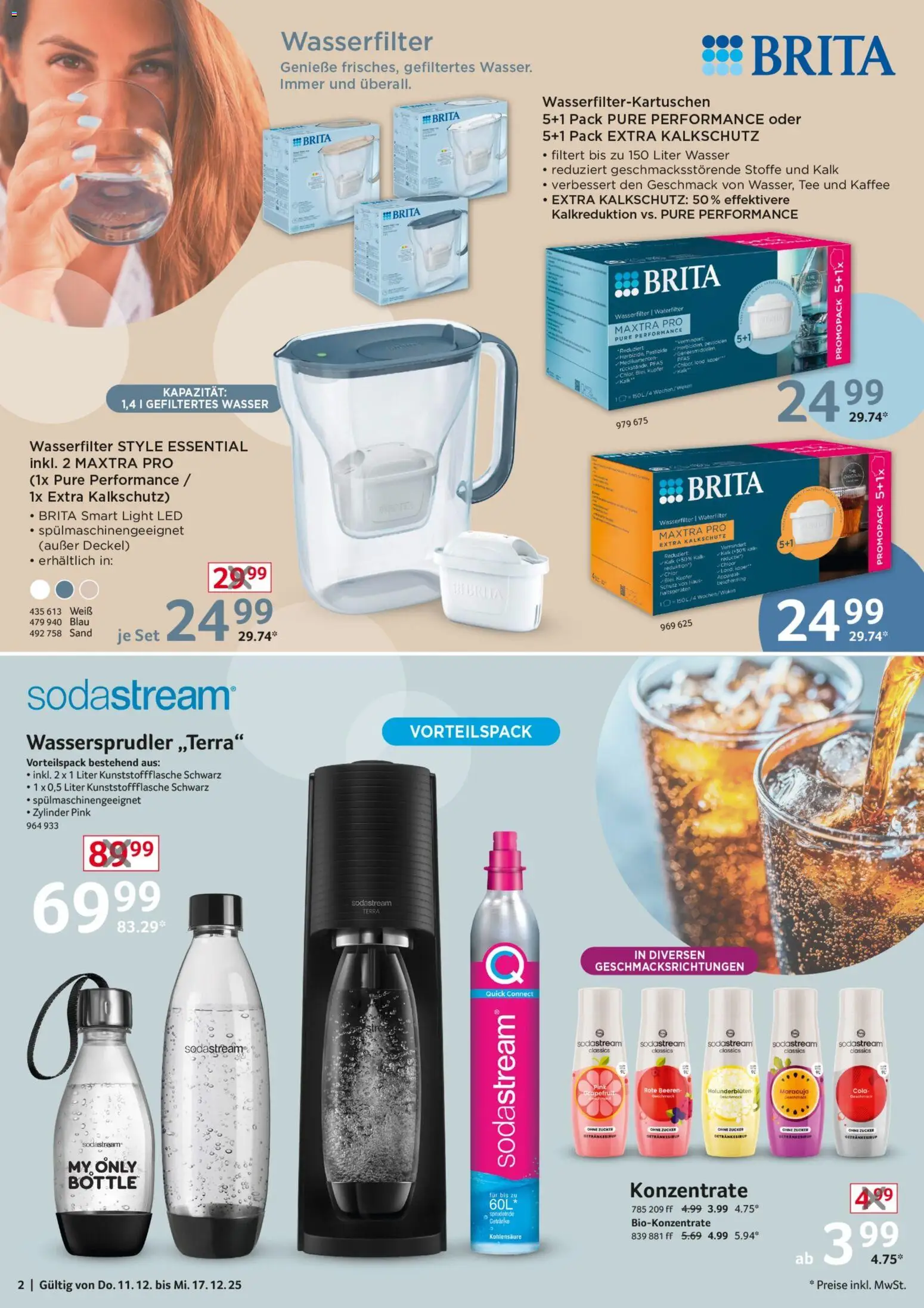 Selgros  Non Food – gültig ab 11.12.2025 | Seite: 2 | Produkte: Wasser, Zucker, Tee, Sodastream