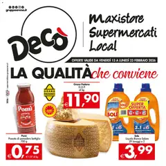 Anteprima del volantino Decò Maxistore, Supermercati, Local - Sicilia catalogo valido a partire dal 13.02.2026