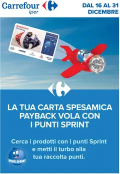 Anteprima del volantino Carrefour Iper - Punti Sprint Payback catalogo valido a partire dal 16.12.2025