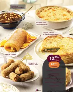 Pré-visualização Empada folhada de Salmão e Espinafres, Salmon and spinach puff pastry pie. válido de 17.03.2026 | Página: 5 | Produtos: Bacalhau, Puff, Chocolate, Natas