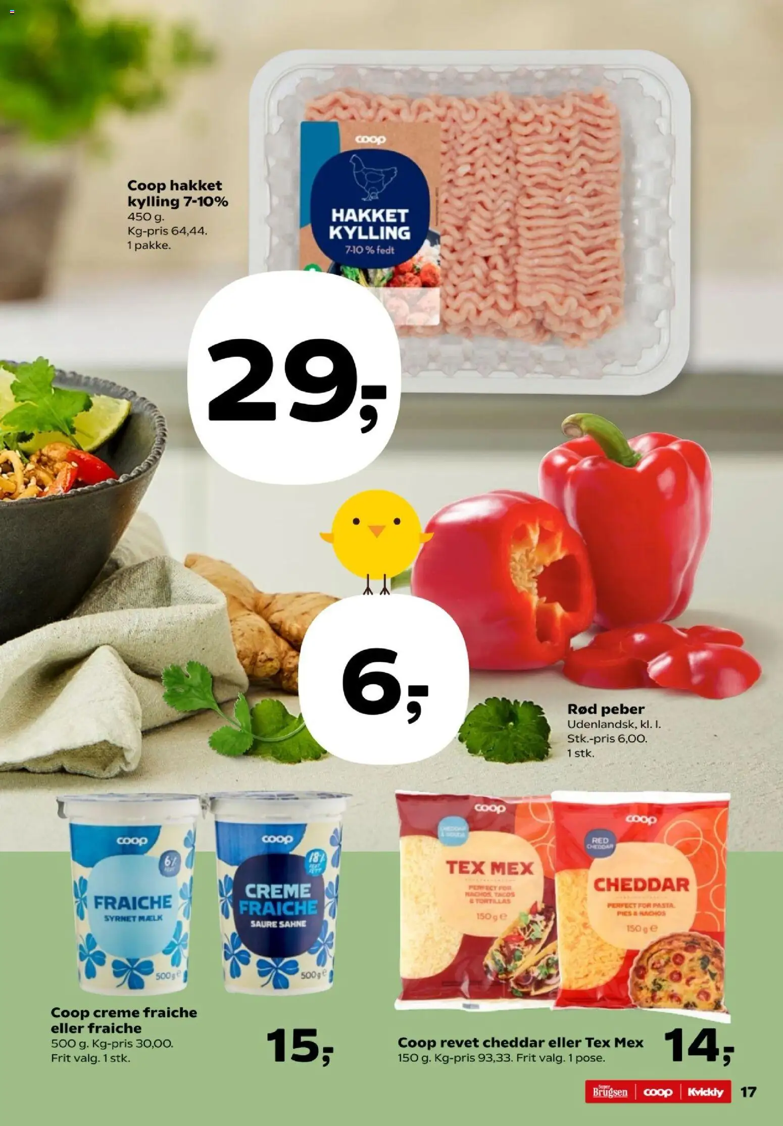 Kvickly tilbudsavis – gyldig fra 20.03.2026 | Side: 17 | Produkter: Mælk, Creme, Creme fraiche, Peber