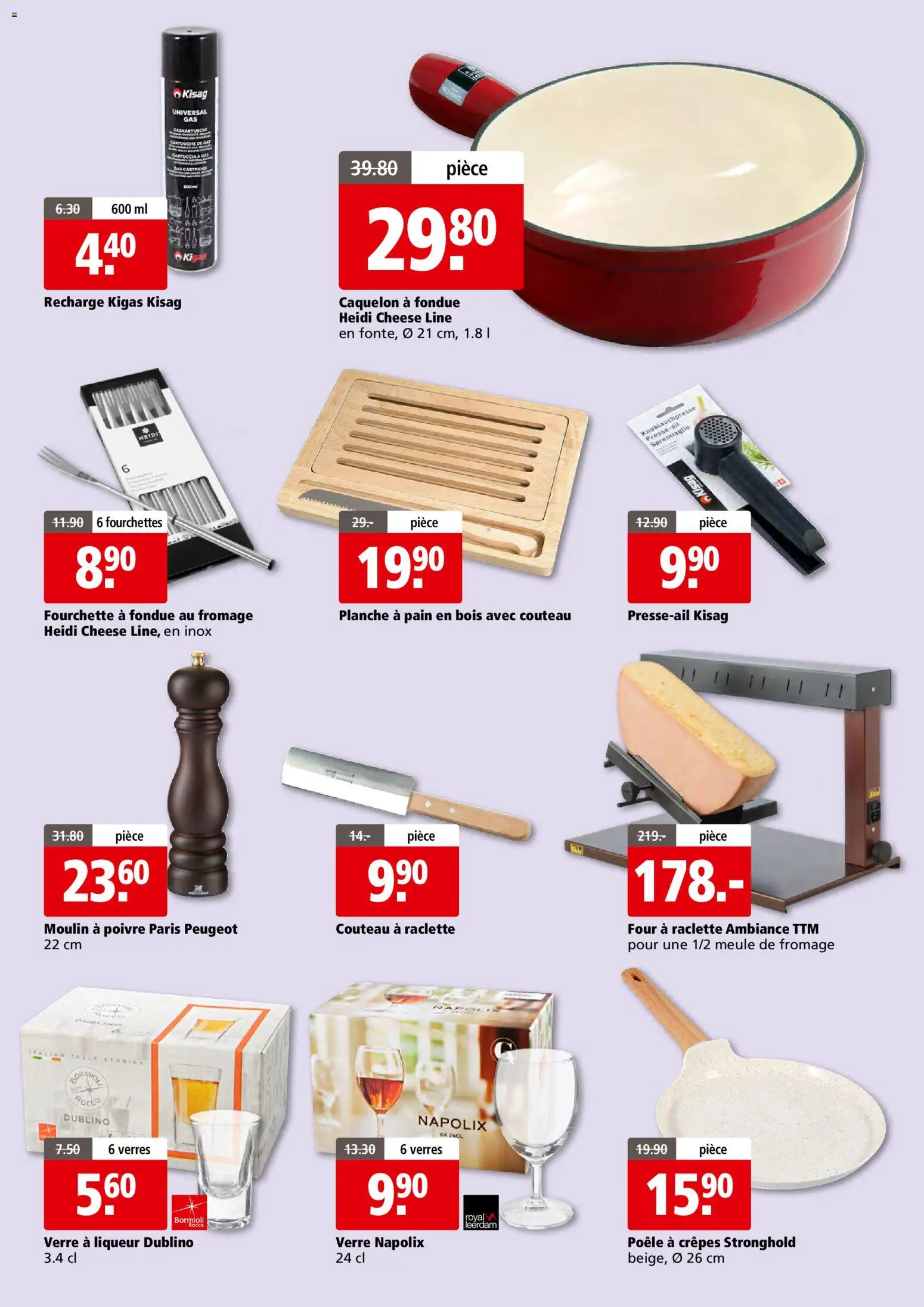 Aligro Aktionen 2000 Chavannes, Matran, Genève, Sion – gültig ab 26.01.2026 | Seite: 9 | Produkte: Raclette, Fondue