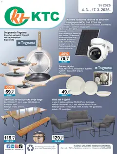 KTC - Katalog tehnike i posuđa - Pregled kataloga iz trgovine KTC, vrijedi od 04.03.2026