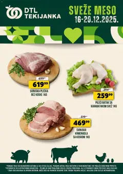 Tekijanka sveže meso - pregled Tekijanka kataloga - važi od 16.12.2025