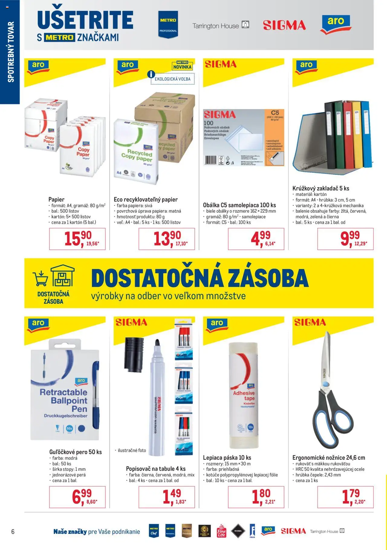 Metro spotrebný tovar │ platný od 16.07.2025 | Strana: 6 | Produkty: Pero