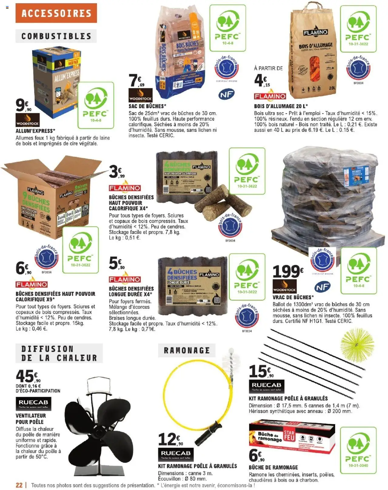  | Page: 22 | Produits: Cire, Sac, Poêle, Ventilateur