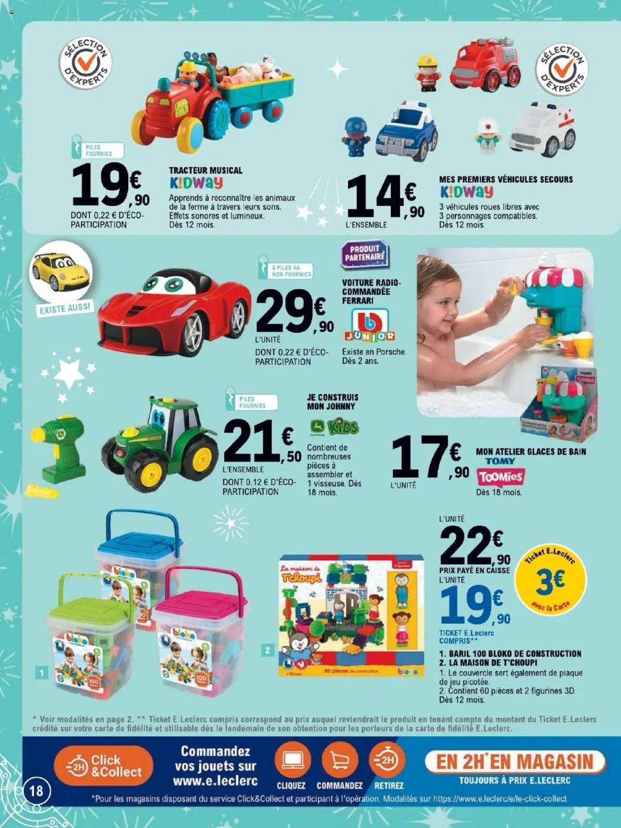 {H1} | Page: 18 | Produits: Glaces, Radio, Jouets, Piles