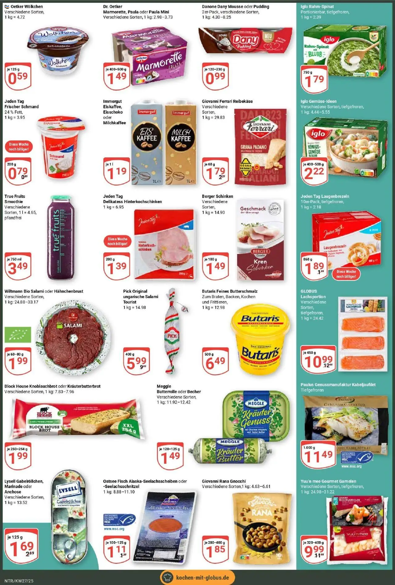 Globus prospekt Neutraubling	 - gültig ab dem 29.06.2025 | Seite: 2 | Produkte: Butterschmalz, Kräuterbutter, Schinken, Reibekase