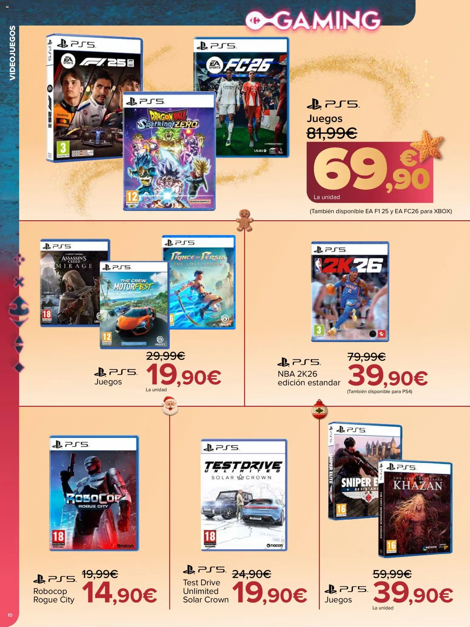 Carrefour folleto │ válido desde el 10.12.2025 | Página: 10 | Productos: Xbox