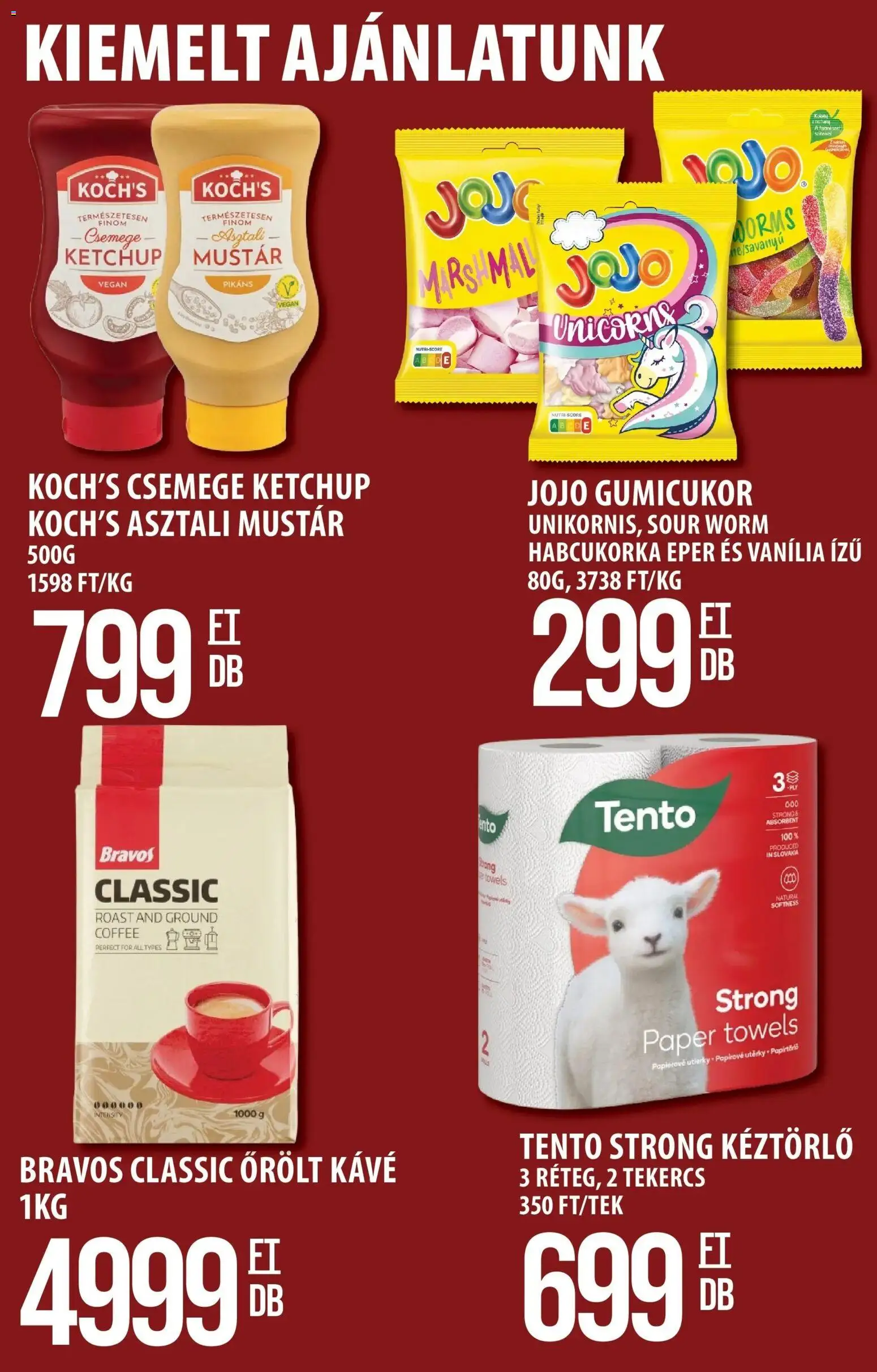 COOP Szolnok akciós ujság - amely érvényes a következő dátumtól: 12.03.2026 | Oldal: 7 | Termékek: Gumicukor, Őrölt kávé, Ketchup, Mustár