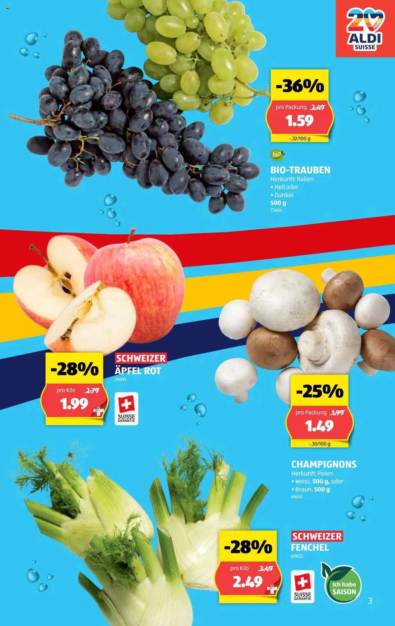 Aldi Aktionen – gültig ab 25.09.2025 | Seite: 4 | Produkte: Champignons, Äpfel