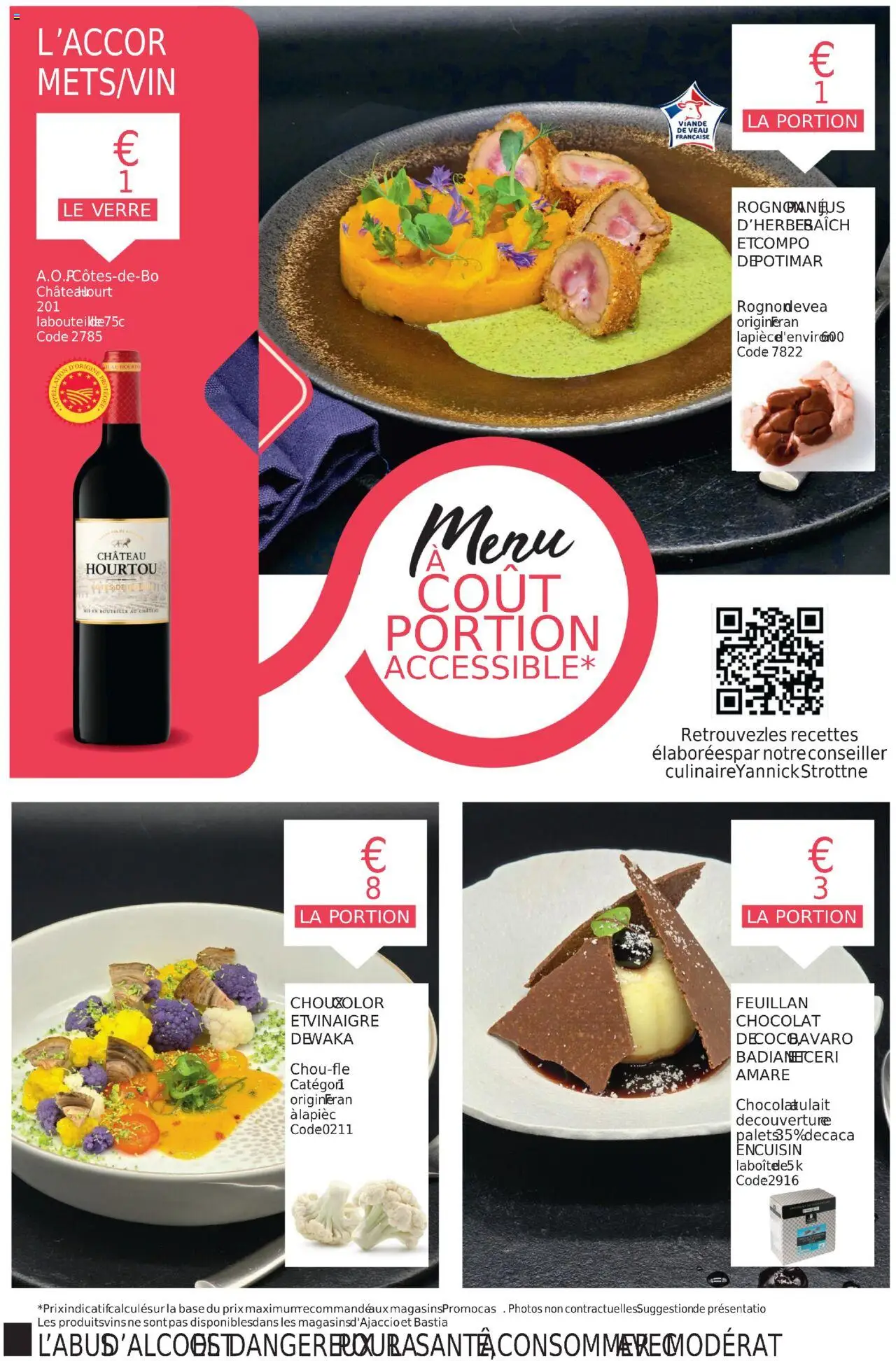 {H1} | Page: 4 | Produits: Base, Chocolat, Viande