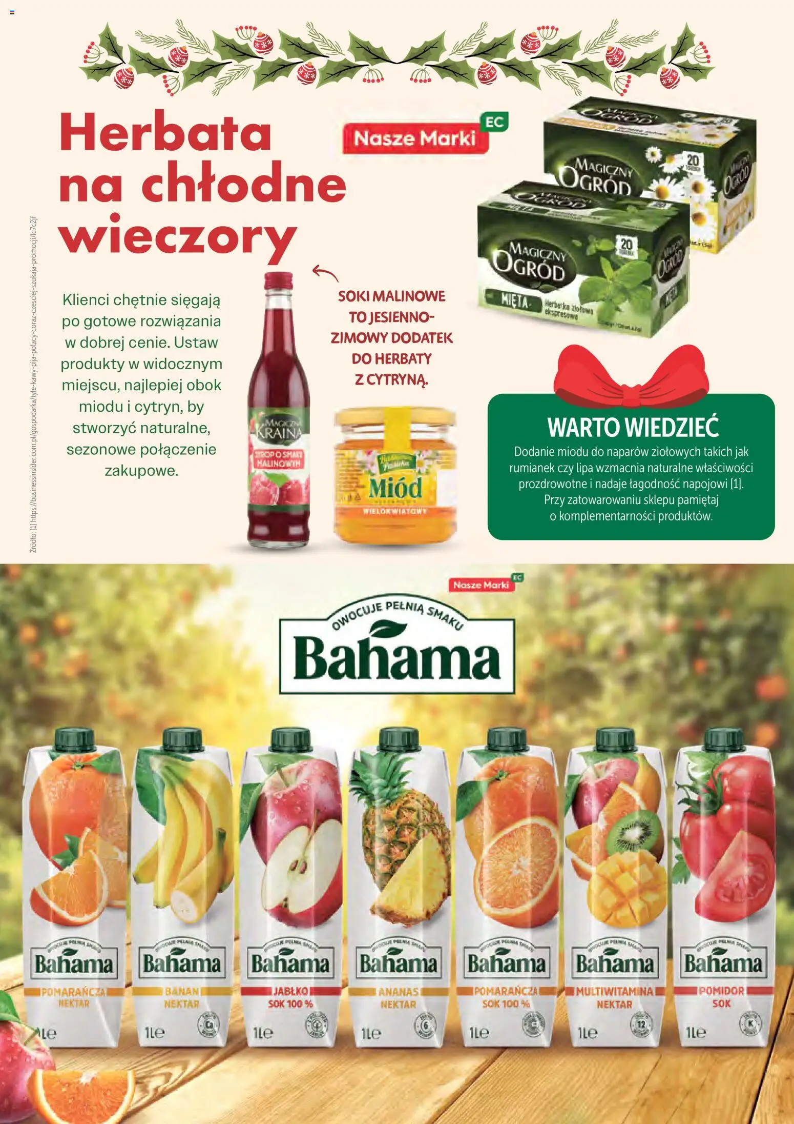 Eurocash Gazetka - Czas Świętowania od 03.11.2025 | Strona: 28 | Produkty: Miód, Sok, Herbata, Ananas