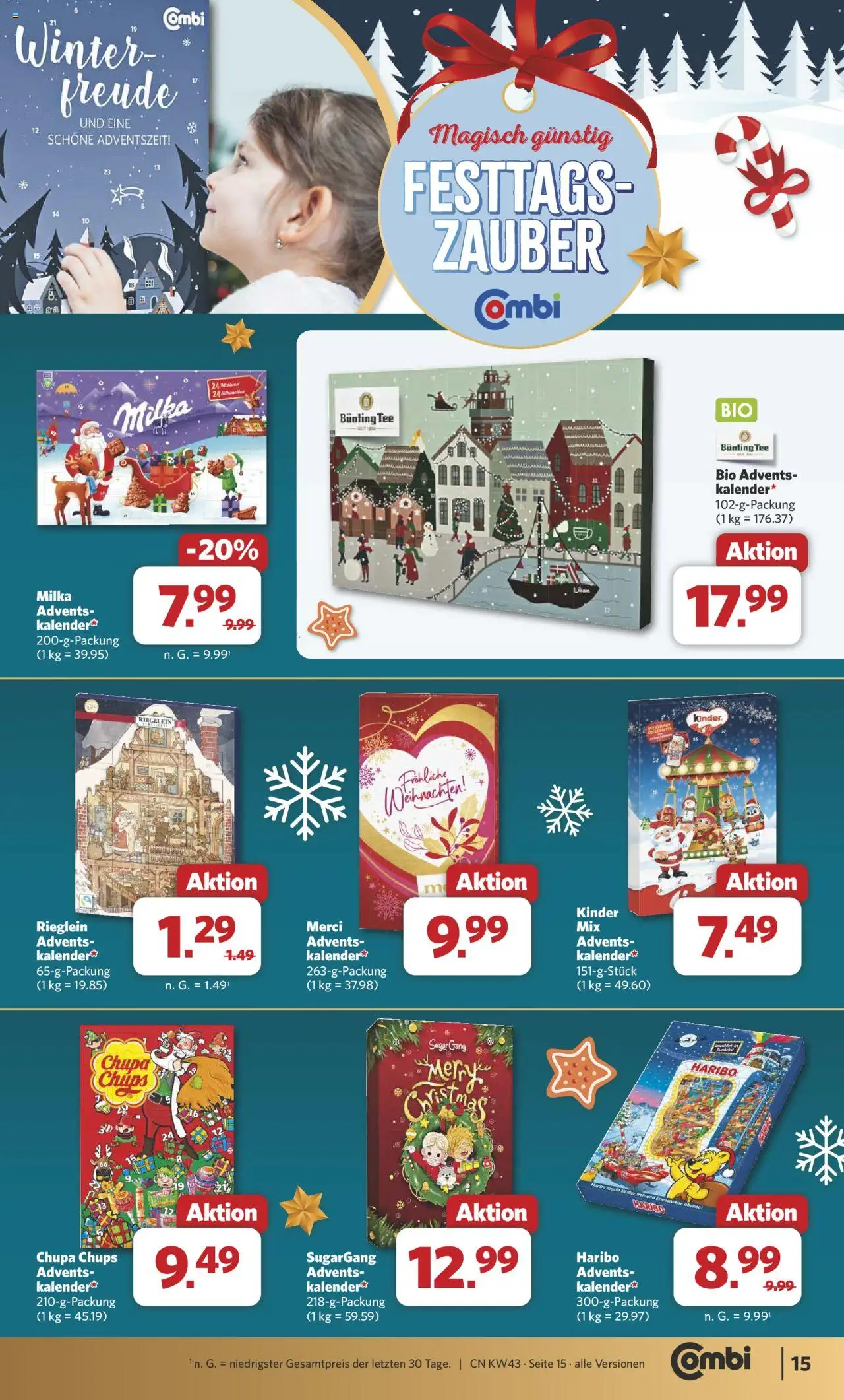 Combi Prospekt 	 – gültig ab 20.10.2025 | Seite: 19 | Produkte: Merci, Haribo, Milka, Tee