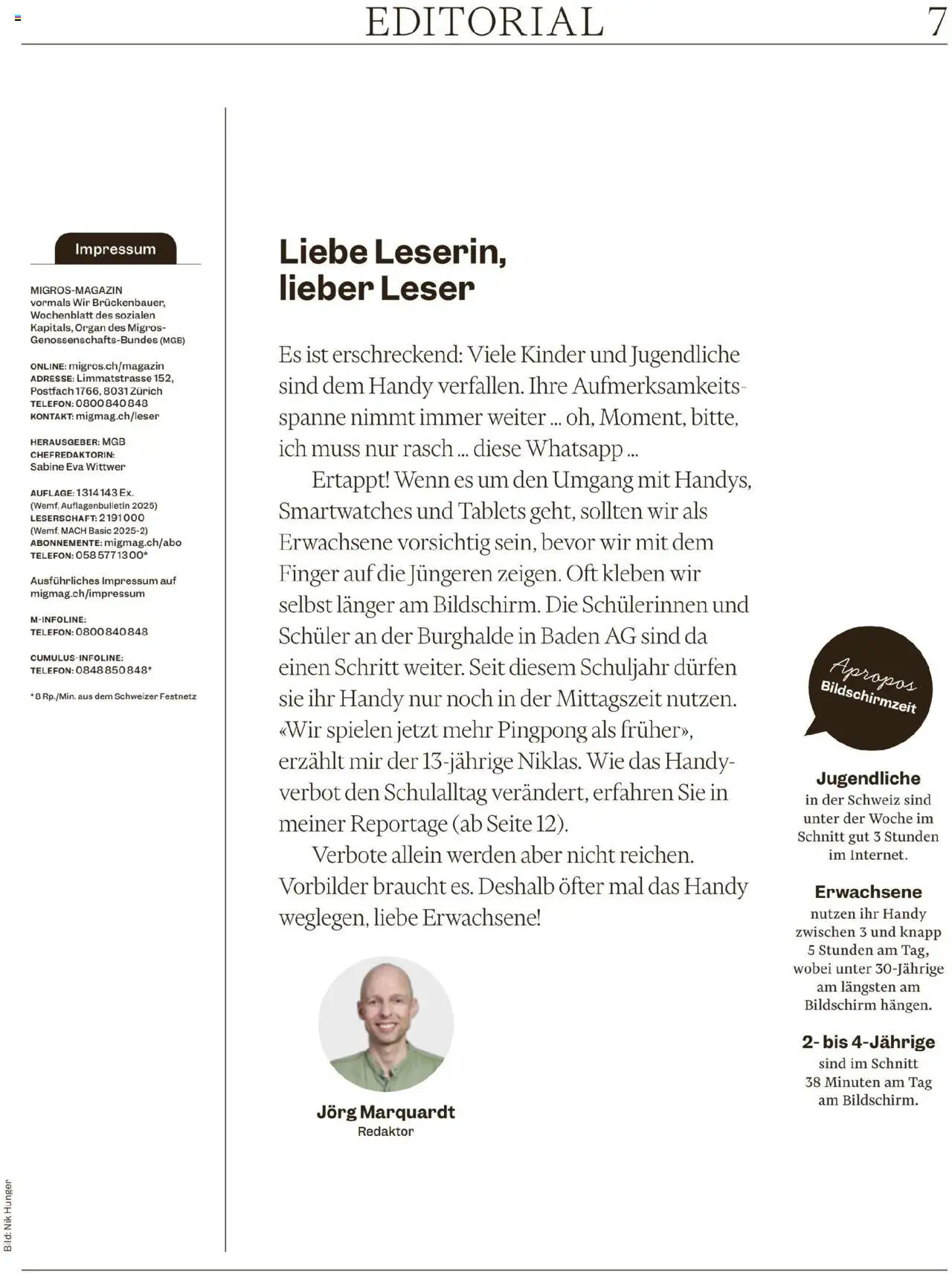 Migros Magazin – gültig ab 20.10.2025 | Seite: 7 | Produkte: Bildschirm, Telefon
