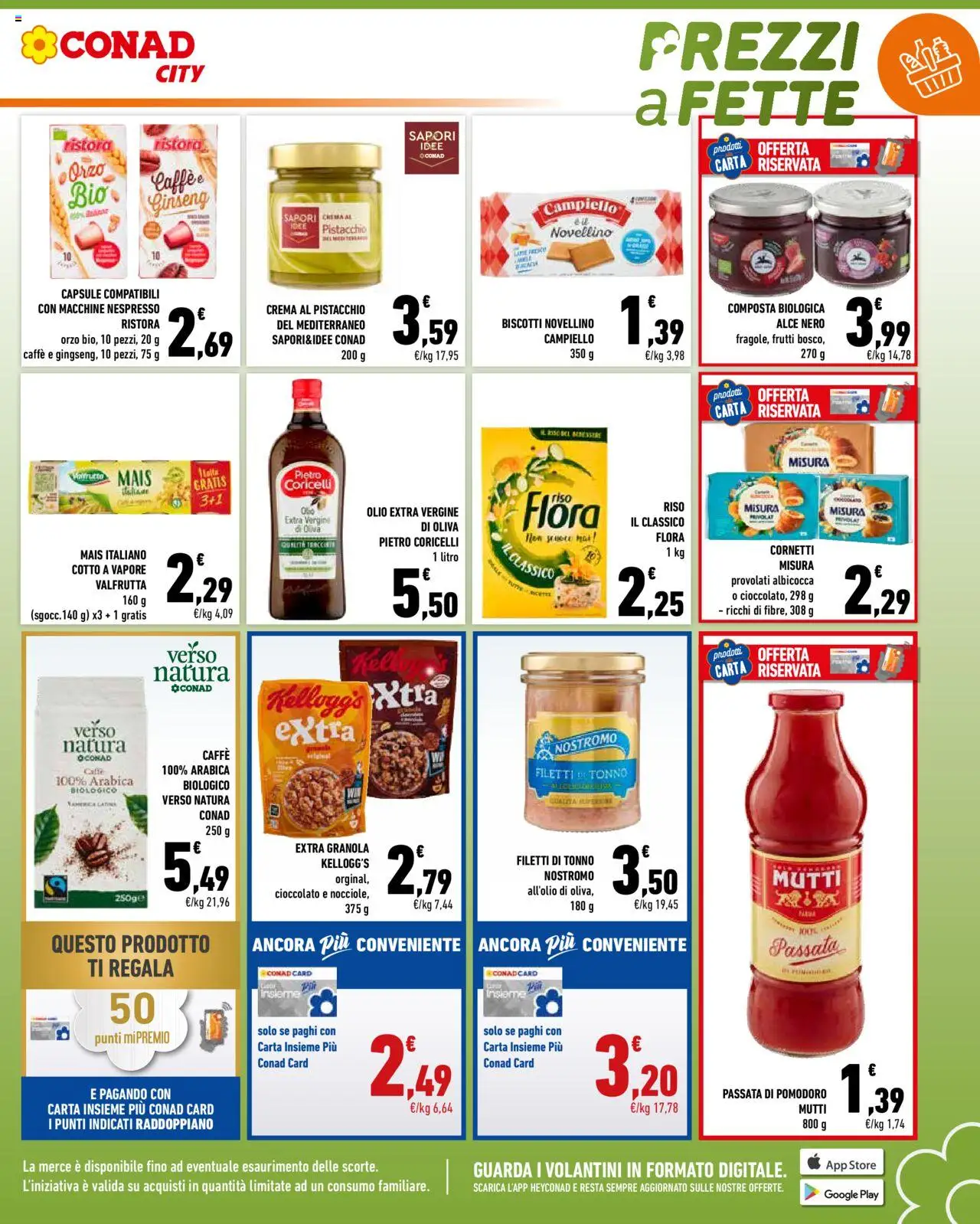 Volantino Conad del 22.08.2025 | Pagina: 3 | Prodotti: Caffè, Riso, Passata di pomodoro, Mutti