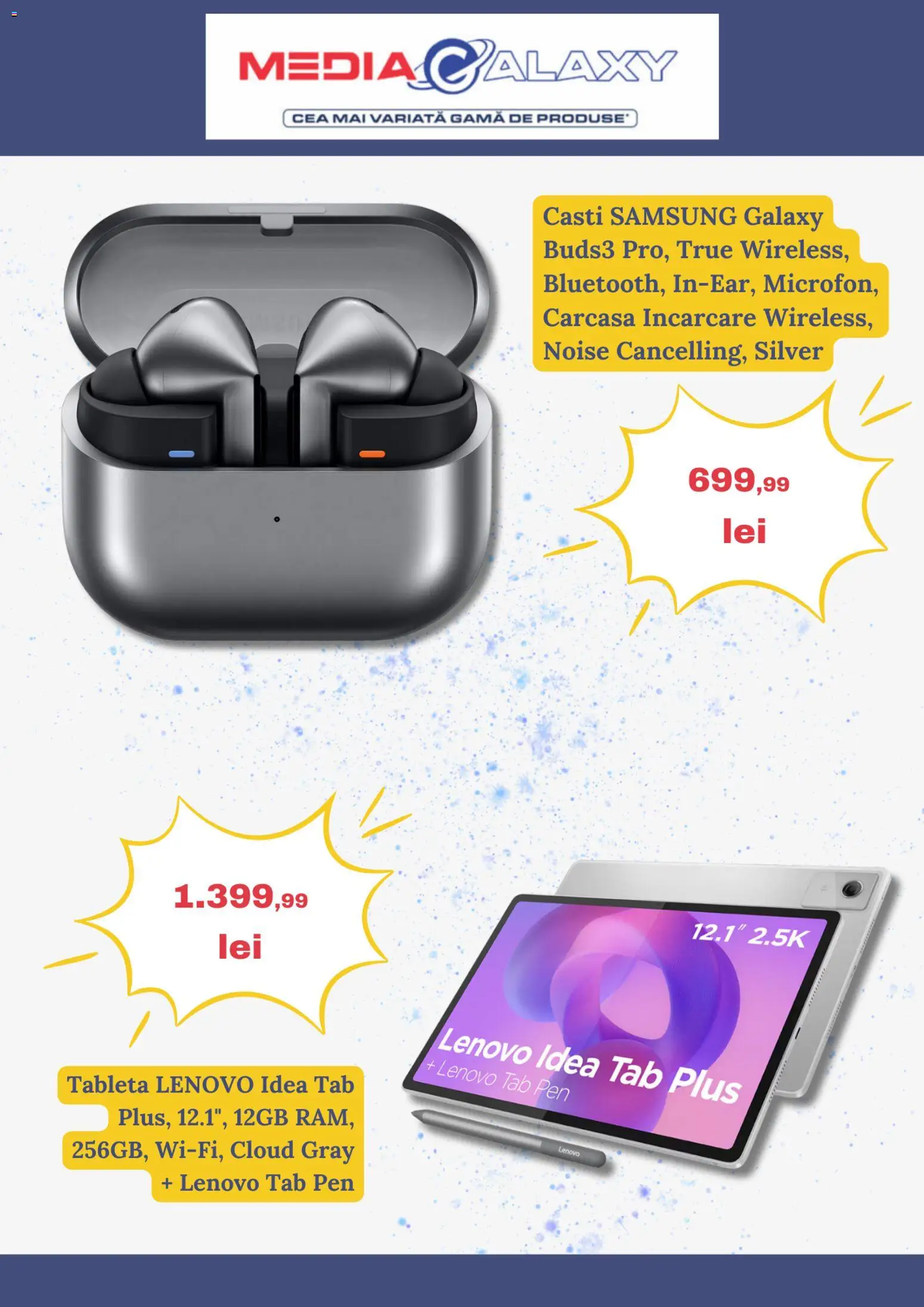 Noul catalog Media Galaxy – valabil de la 29.01.2026 | Pagină: 2 | Produse: Tabletă, Căști, Carcasă