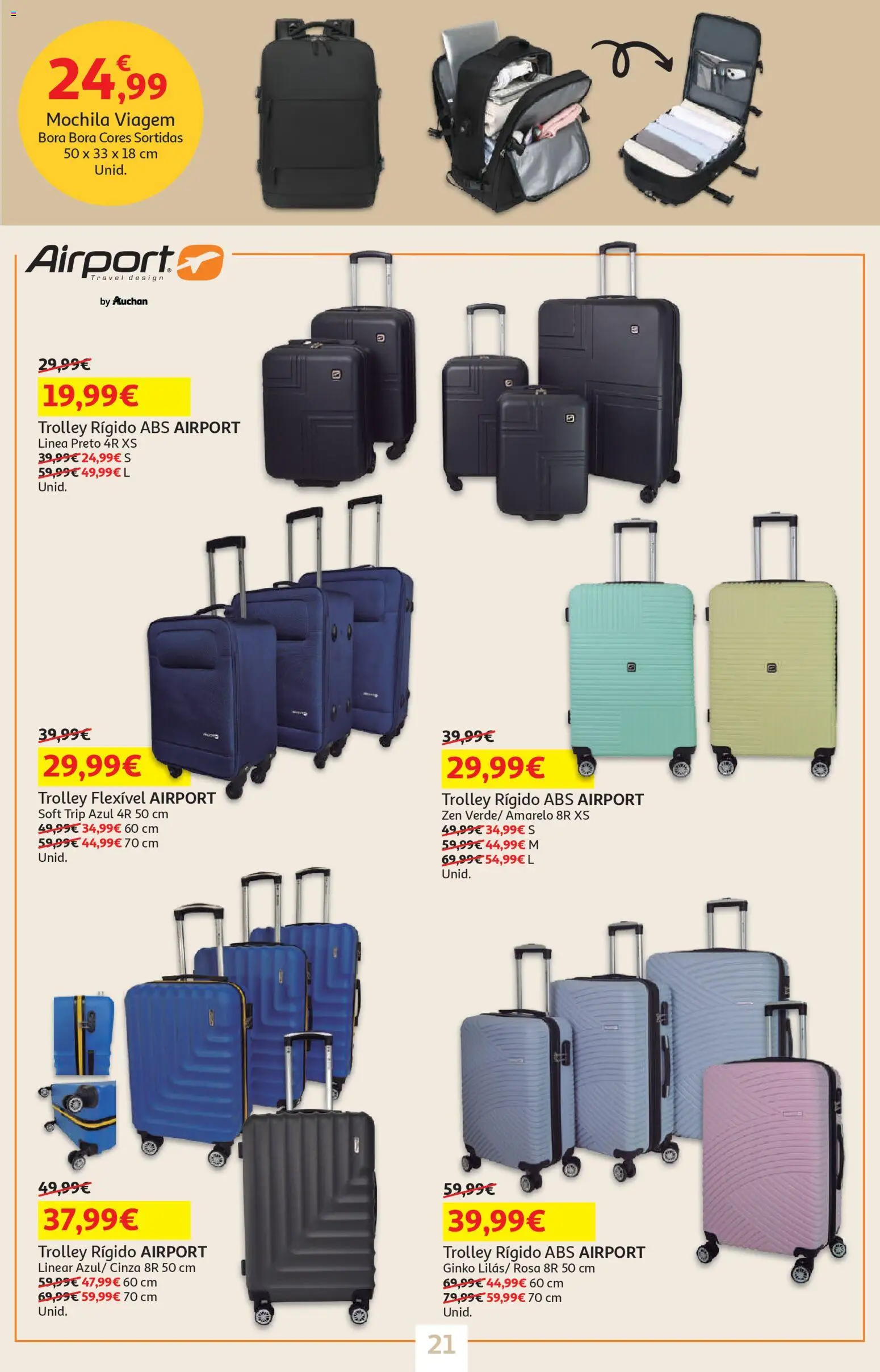 Auchan - Páscoa │ válido de 13.03.2026 | Página: 21 | Produtos: Mochila, Mochila viagem