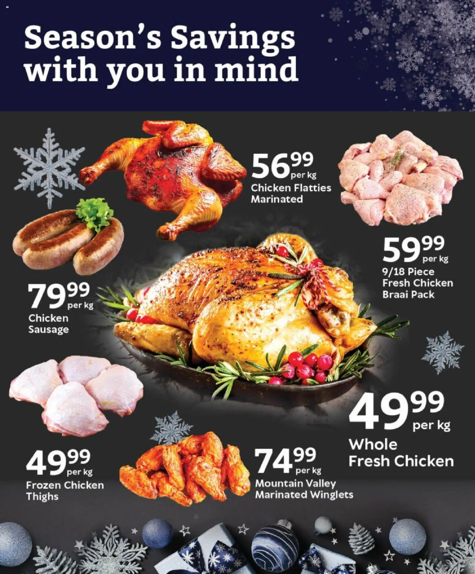 New Oxford Freshmarket catalogue – valid from 03.12.2025 | Page: 2 | Products: Chicken, Sausage