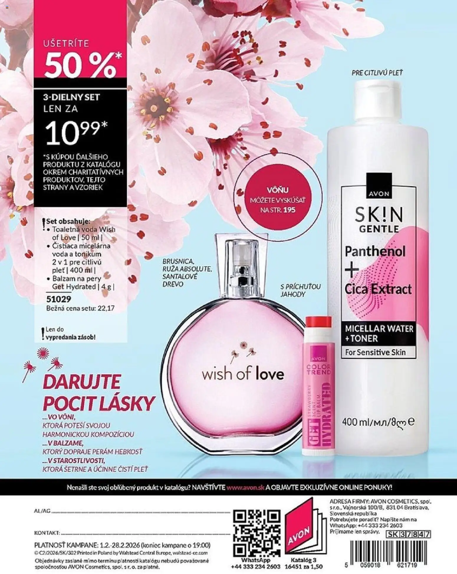 Nové Avon akcie – leták je platný od 01.02.2026 | Strana: 196 | Produkty: Toaletná voda, Jahody, Voda, Toner