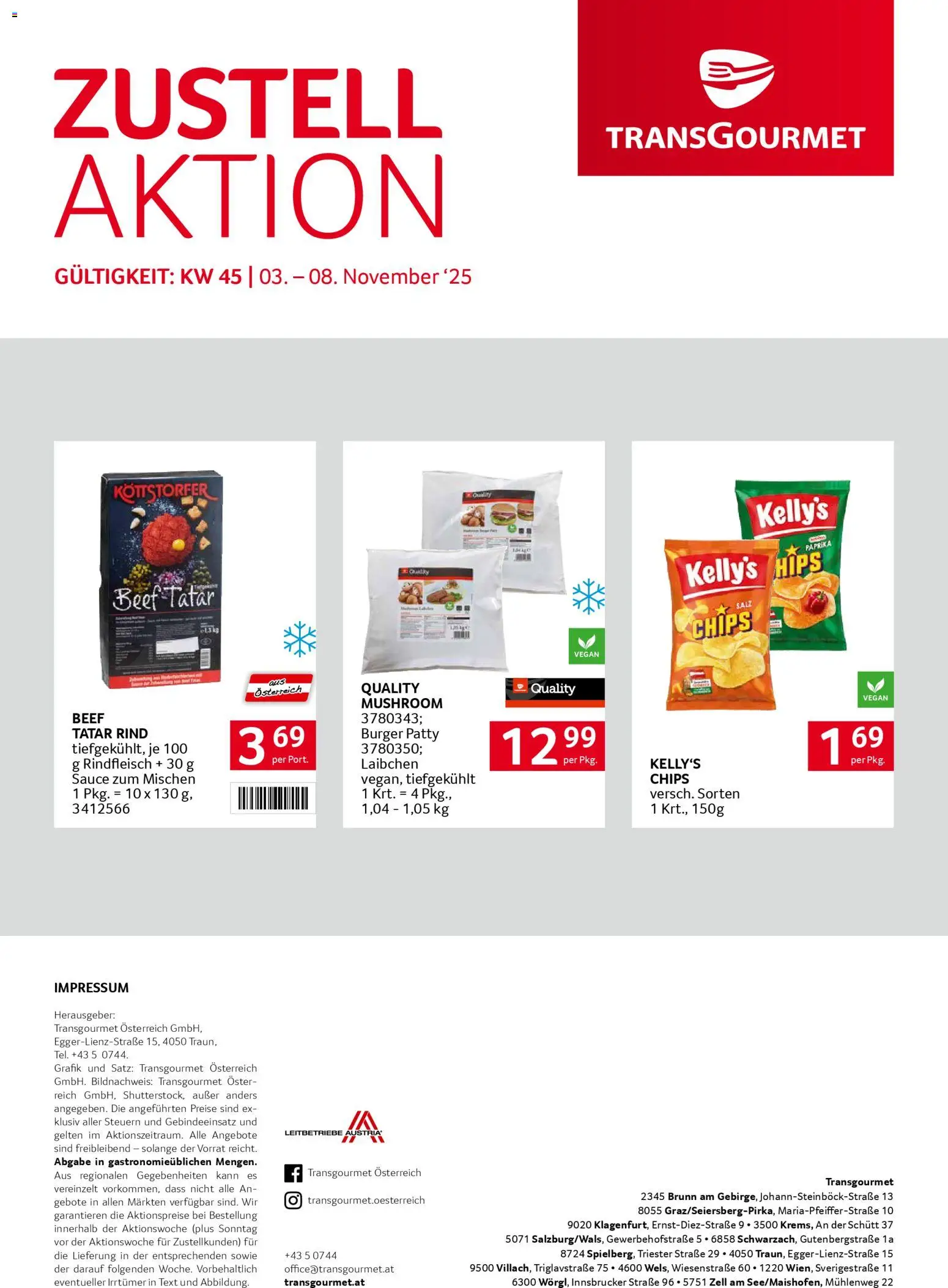 Transgourmet Zustellaktion gültig ab 03.11.2025 | Seite: 28 | Produkte: Chips, Rindfleisch