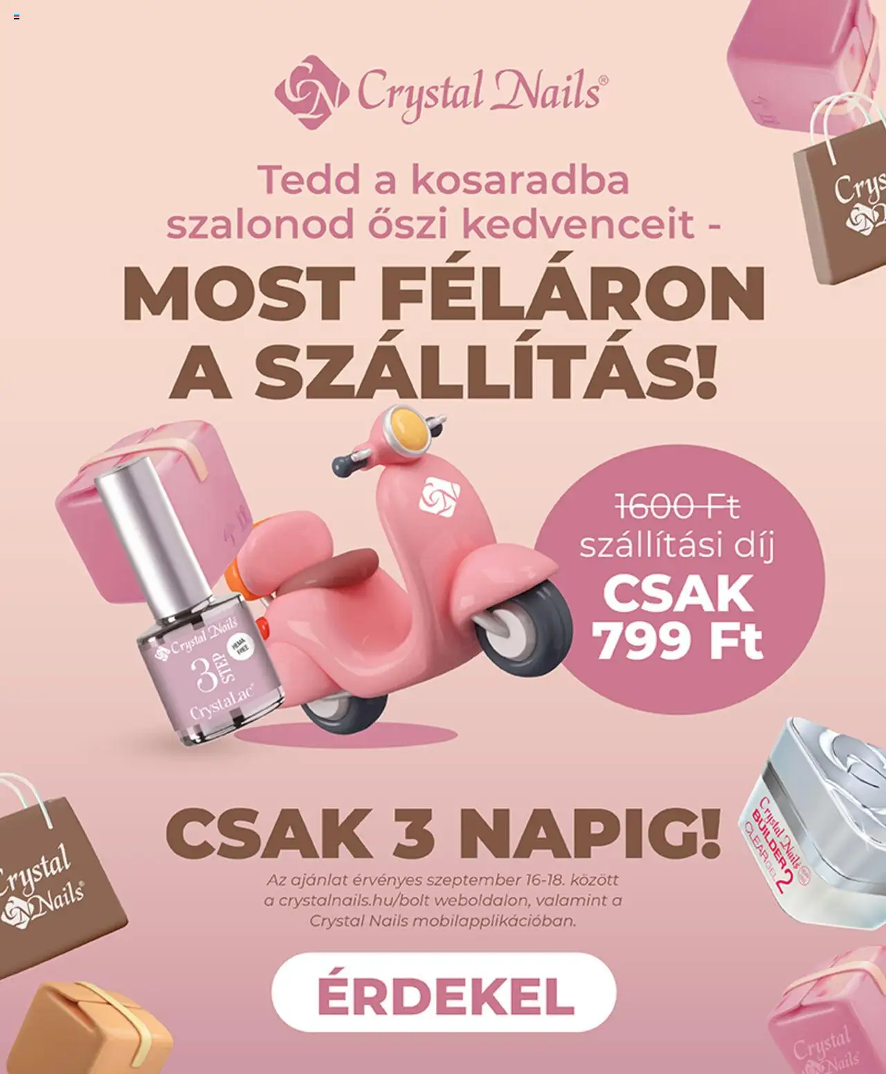 Crystal Nails akciós ujság - amely érvényes a következő dátumtól: 16.09.2025 | Oldal: 1