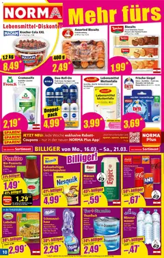 Norma Flugblatt ab 16.03.2026 gültig | Seite: 10 | Produkte: Wasser, Libacomb, Bier, Tomaten
