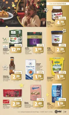 Combi Prospekt 	 ab 15.12.2025 gültig | Seite: 19 | Produkte: Kolln, Creme, Waffeln, Nutella