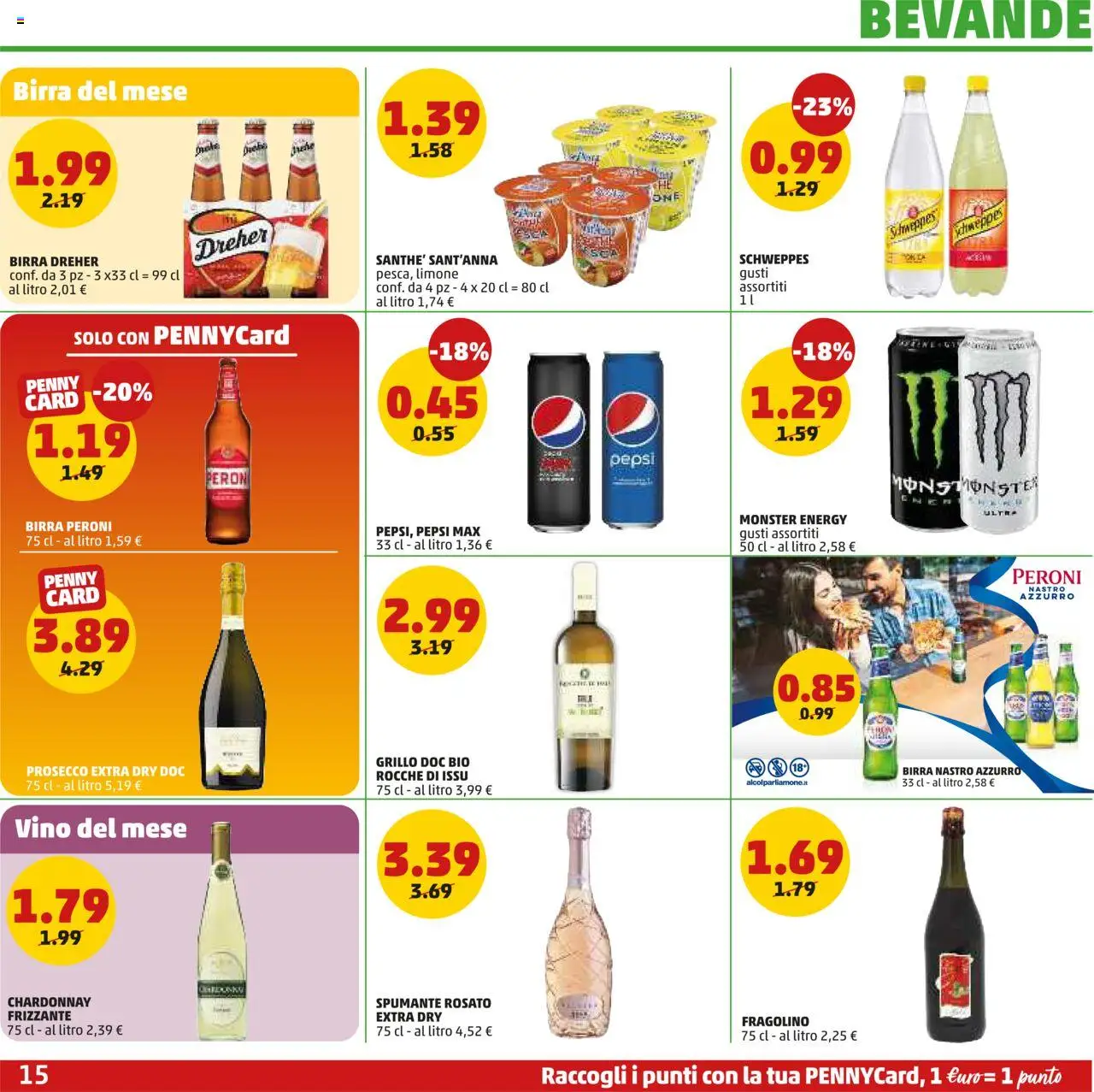 Volantino PENNY del 28.08.2025 | Pagina: 15 | Prodotti: Birra, Limone, Vino, Spumante
