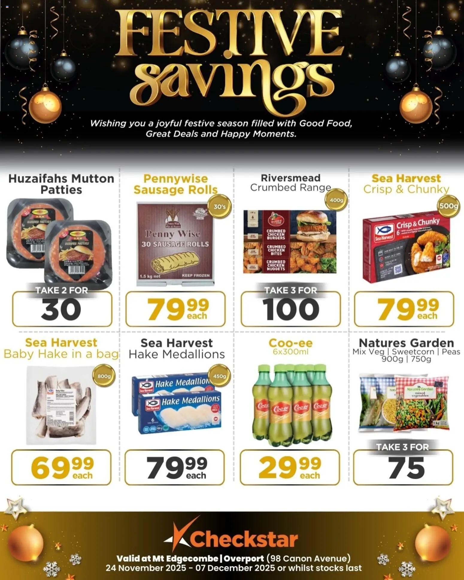 New Check Star catalogue – valid from 24.11.2025 | Page: 11 | Products: Bag, Chicken, Burgers, Sausage