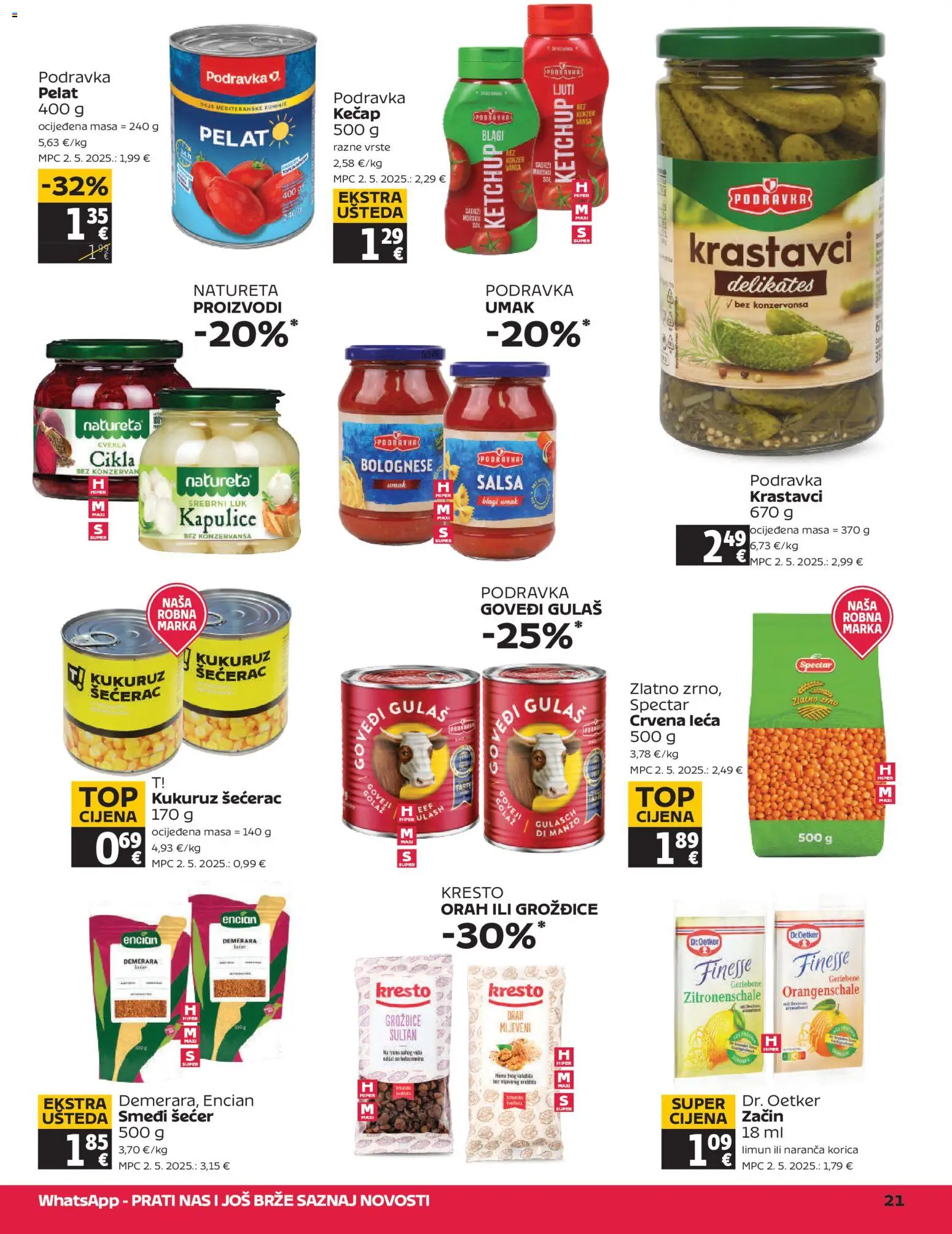 Tommy katalog | vrijedi od 26.03.2026 | Stranica: 21 | Proizvodi: Leća, Luk, Umak, Cikla