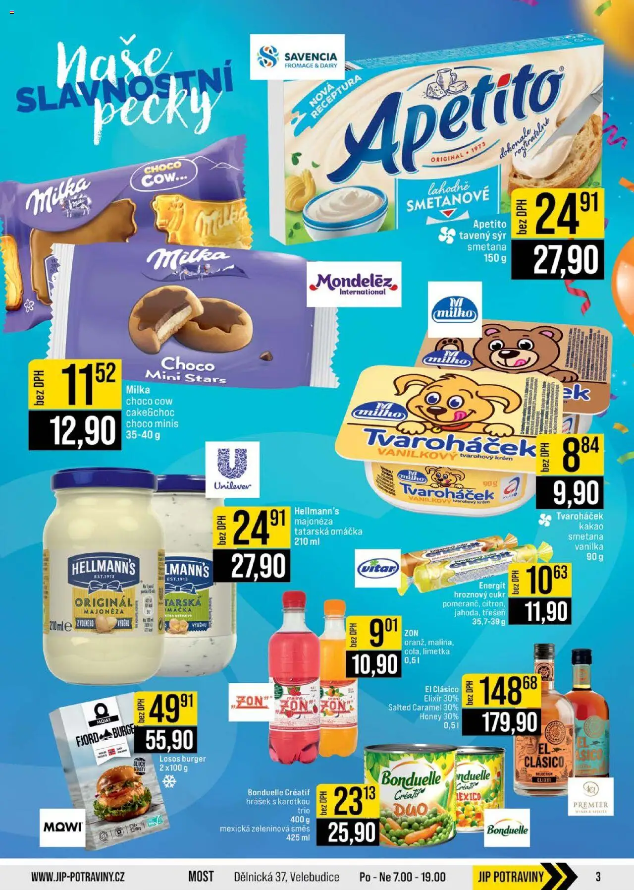 Jip leták - Cash & Carry od 15.10.2025 | Strana: 3 | Produkty: Sýr, Milka, Smetana, Tvaroháček