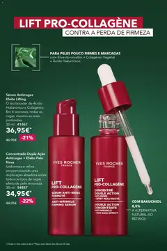 Pré-visualização Sérum Antirrugas Efeito Lifting, O teu booster de Ácido Hialurónico e Colagénio. Em 4 semanas, reduz as rugas, mesmo as mais profundas. 30 ml - 41867 válido de 12.03.2026 | Página: 24 | Produtos: Sérum