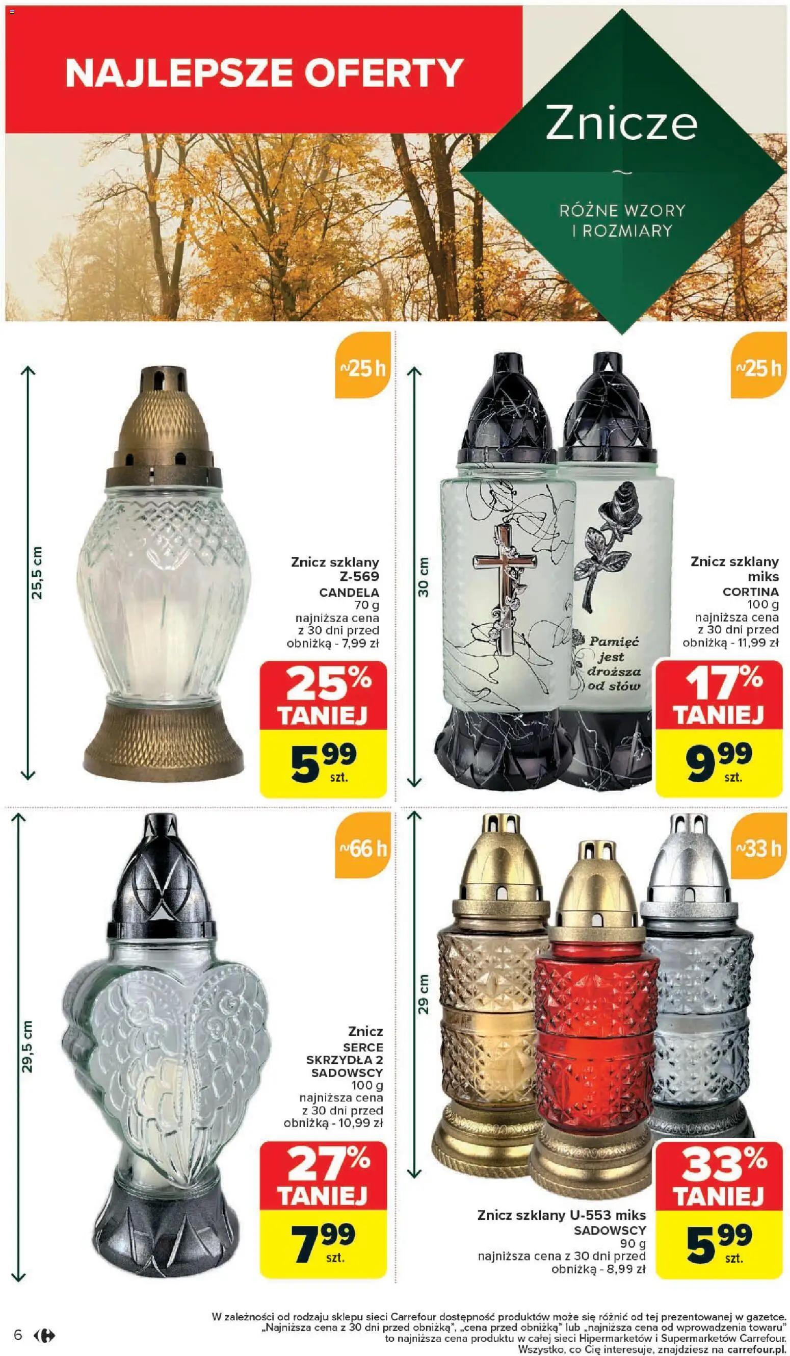 Carrefour Gazetka od 27.10.2025 | Strona: 8 | Produkty: Znicze