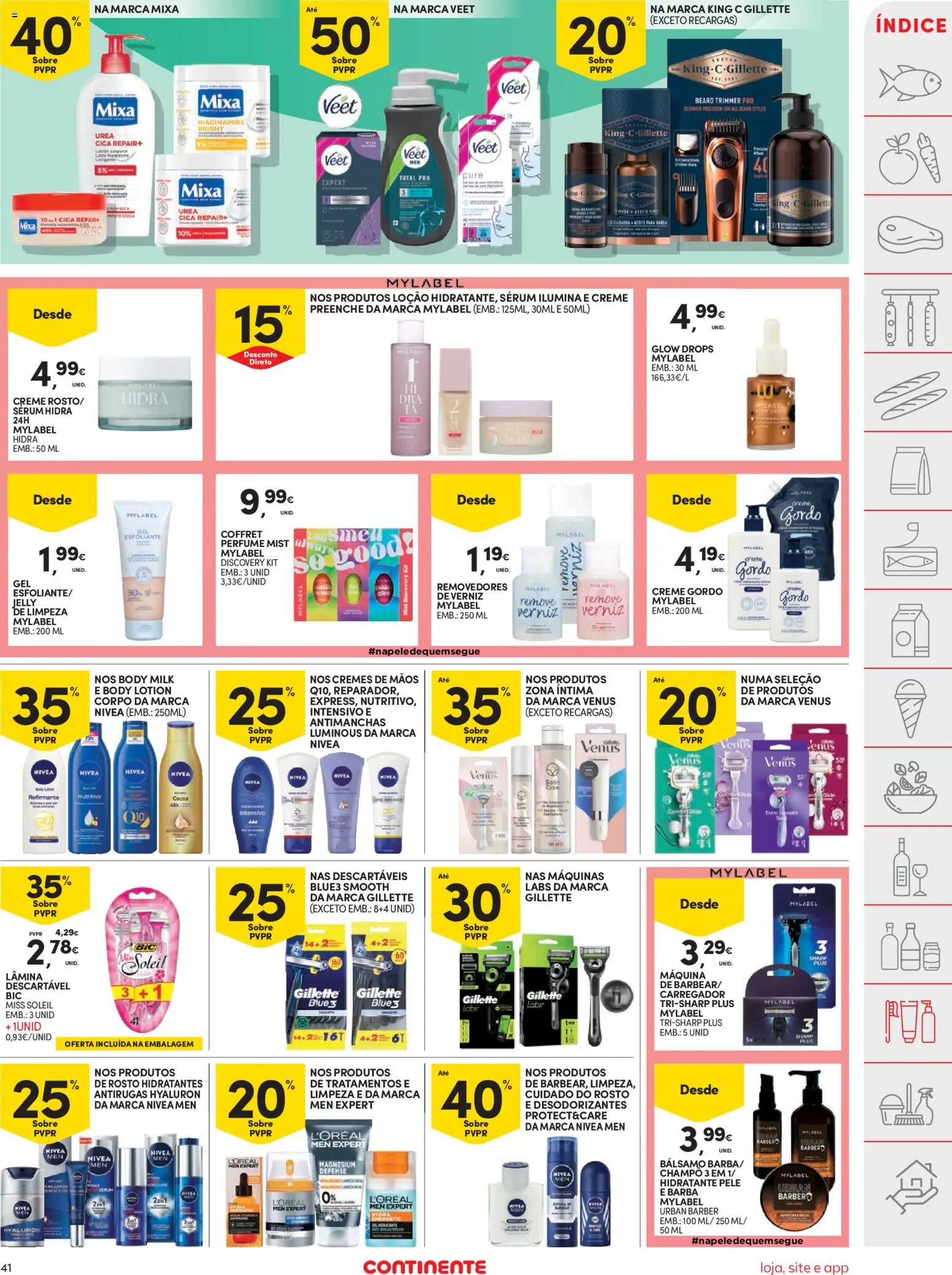 Continente folheto │ válido de 17.03.2026 | Página: 41 | Produtos: Perfumes, Perfume, Removedor de esmalte, Creme