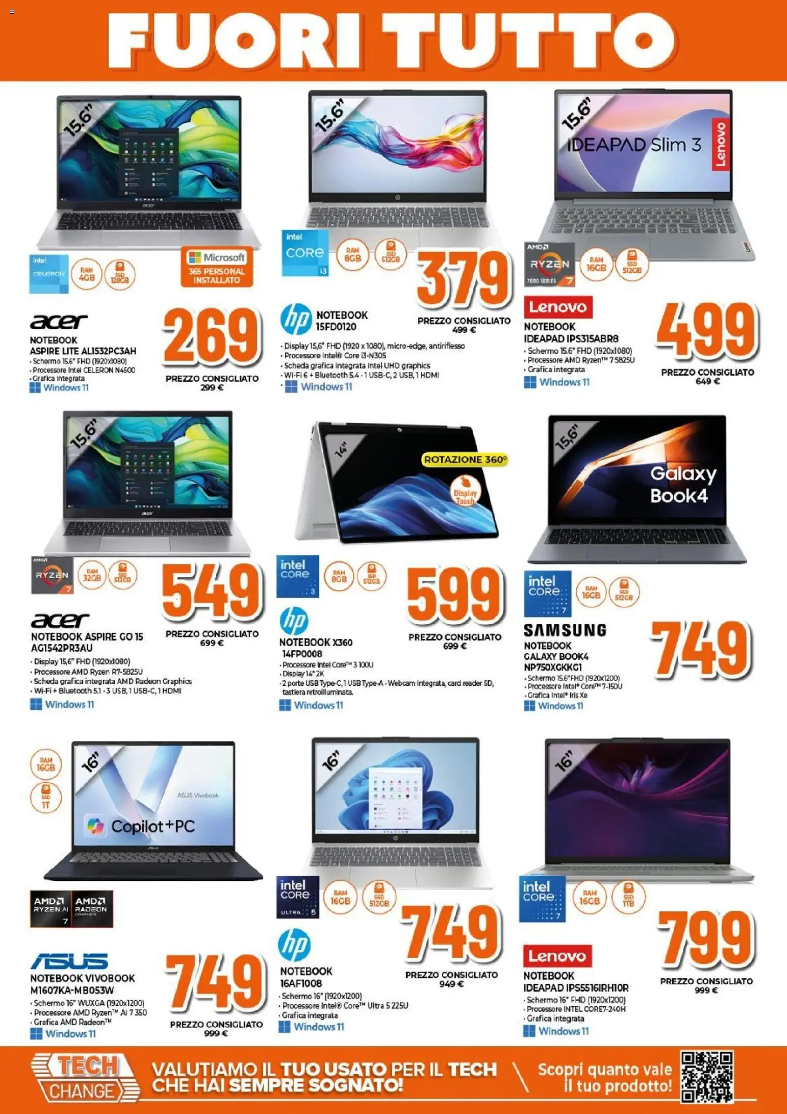 Volantino Expert del 27.12.2025 | Pagina: 10 | Prodotti: Schermo, Webcam, Notebook, USB