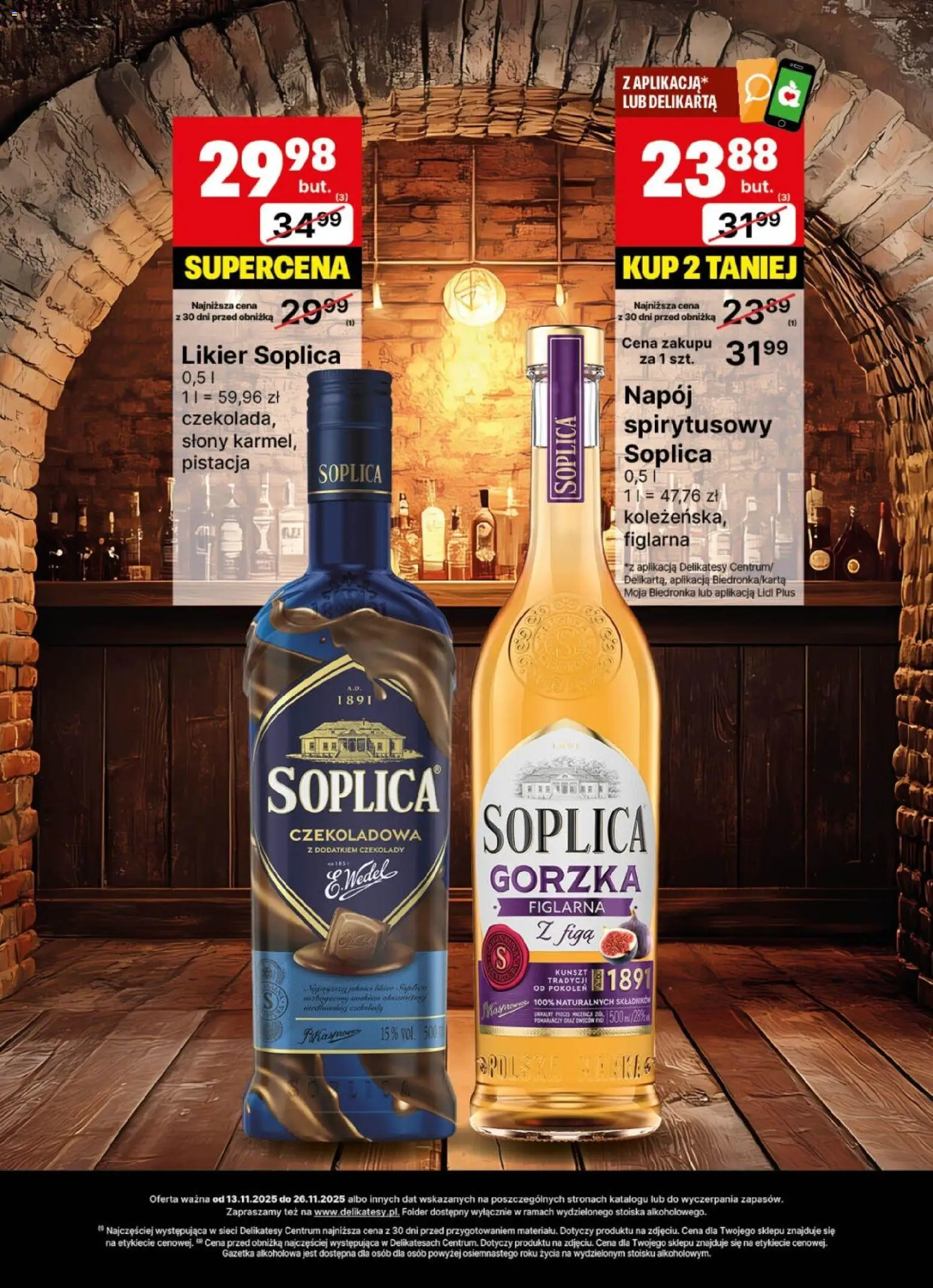 Delikatesy Centrum Gazetka - DeliBarek od 13.11.2025 | Strona: 23 | Produkty: Czekolady, Czekoladowa, Delikatesy