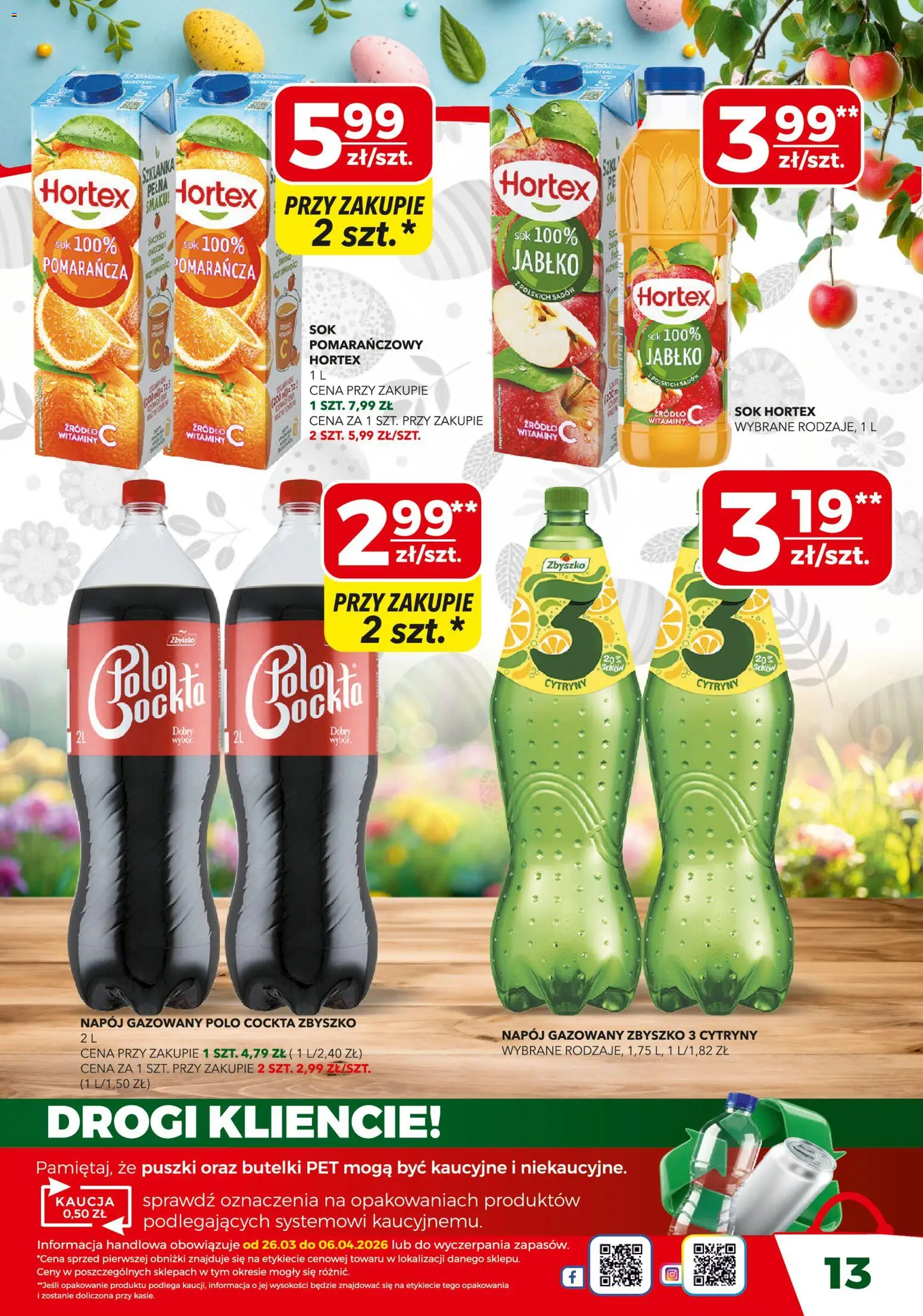 Top Market gazetka od 26.03.2026 | Strona: 13 | Produkty: Szklanka, Cytryny, Sok