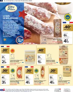 Carrefour - Prévisualisation de Carrefour Le marché de noël de nos régions reflet de france valide à partir de 12.12.2025 | Page: 10 | Produits: Saucisson, Saucisse, Crème fraiche, Crème