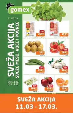 Gomex katalog Sveža akcija - pregled Gomex kataloga - važi od 11.03.2026