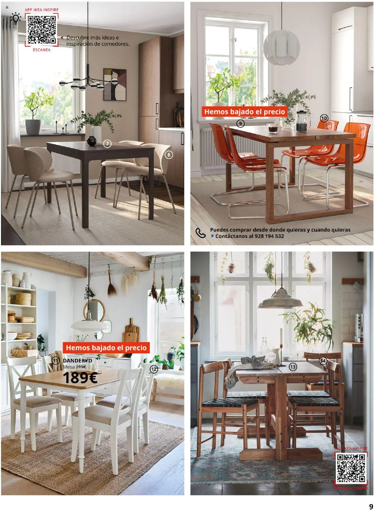 Catálogo IKEA Comedores │ válido desde el 04.02.2025 | Página: 9 | Productos: Mesa