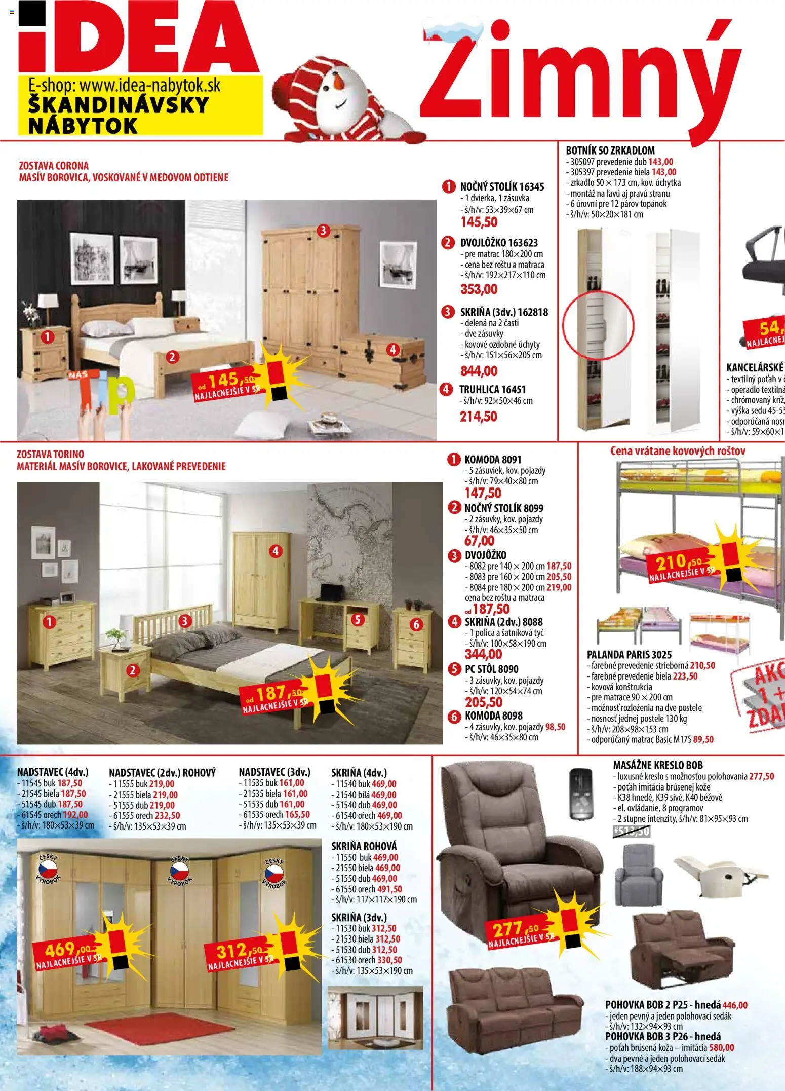Nové IDEA nábytok akcie – leták je platný od 01.01.2026 | Strana: 2 | Produkty: Matrace, Nábytok, Matrac, Pohovka