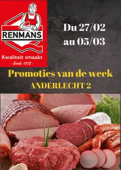 Renmans folder / publicité - Voorbeeld van een folder van Renmans, geldig van 27.02.2026