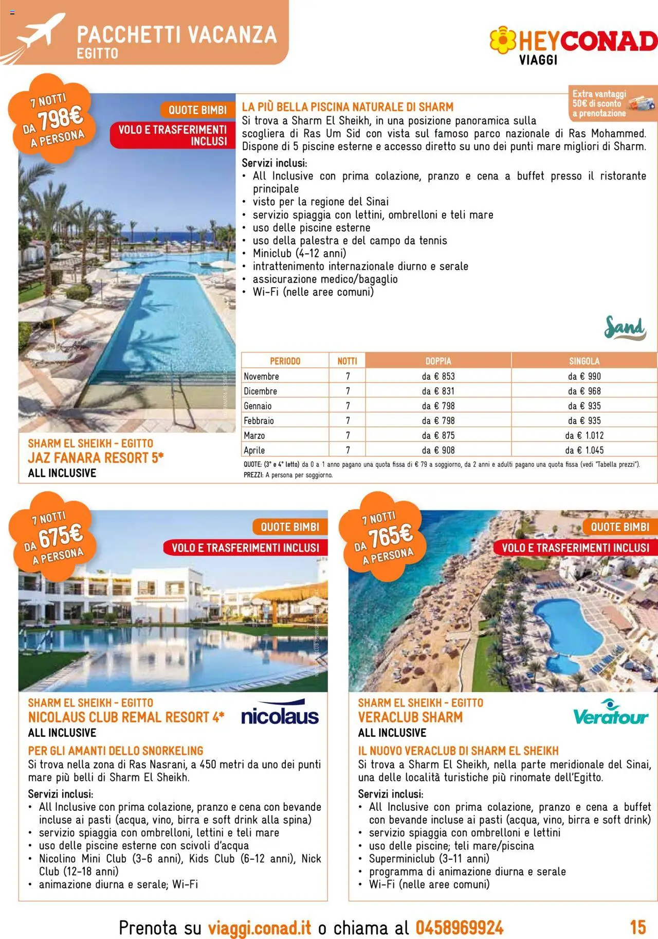 Volantino Conad del 19.09.2025 | Pagina: 15 | Prodotti: Birra, Piscina, Letto