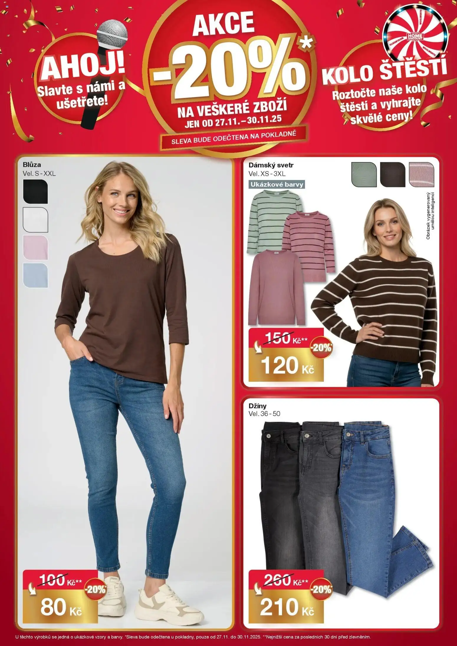 Woolworth leták - Cheb od 27.11.2025 | Strana: 2 | Produkty: Svetr, Džíny, Kolo, Barvy
