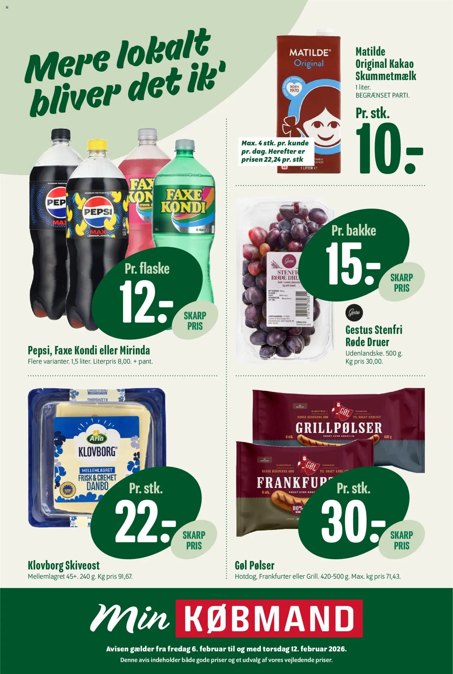 Min Købmand tilbudsavis – gyldig fra 06.02.2026 | Side: 1