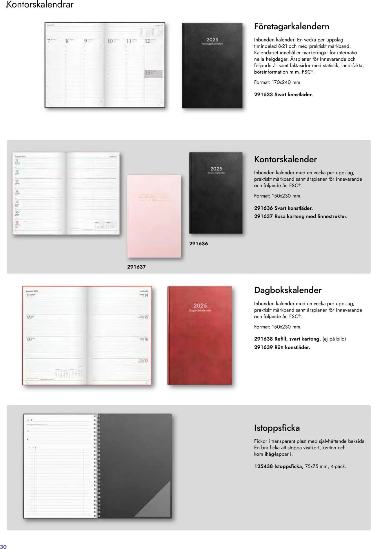 Lyreco reklamblad aktuell från 27.08.2024 | Sida: 30 | Produkter: Kartong, Kalender